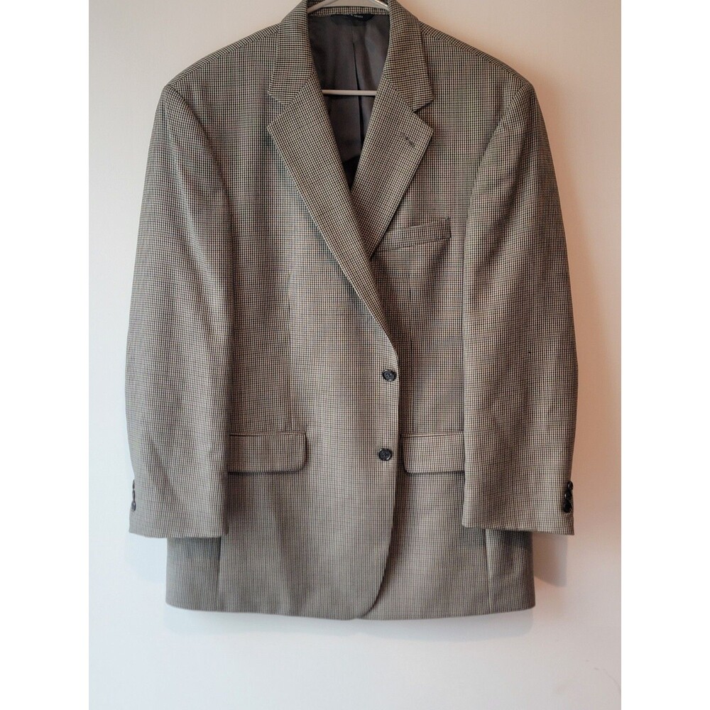 Brooks Brothers Vintage Houndstooth Blazer 100% Wool 43R  Suit Jacket
